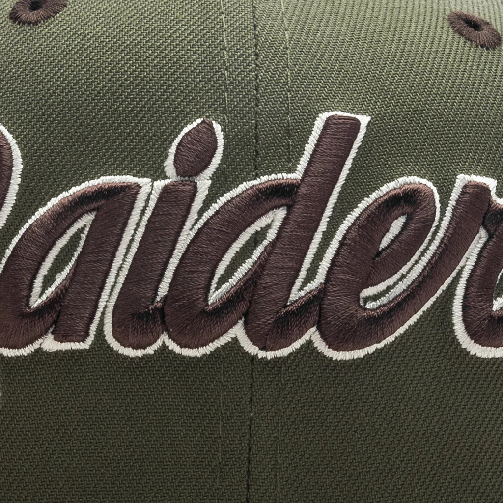 Feature x New Era 59FIFTY Fitted Las Vegas Raiders - New Olive/Stone - Image 2