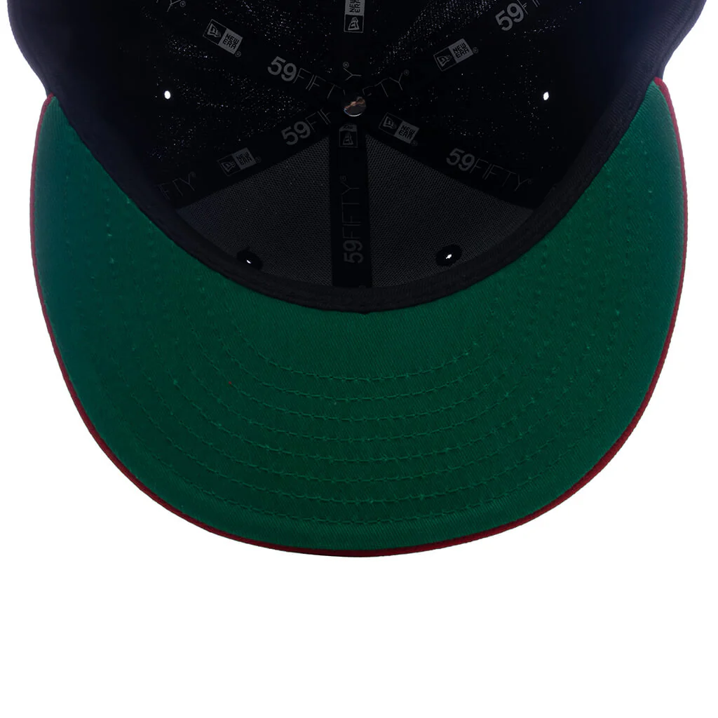Feature x New Era 59FIFTY Fitted Wool - Navy/Red - Image 5