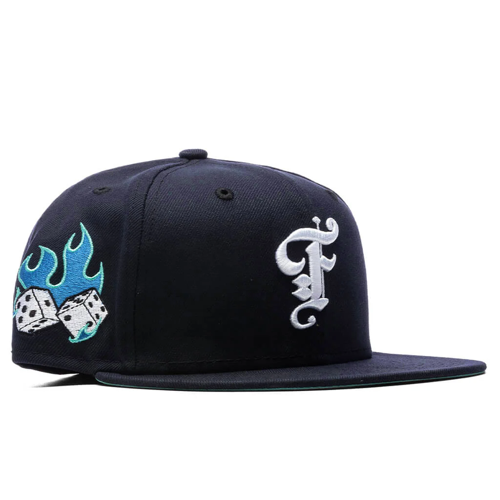 Feature x New Era Flaming Dice 59FIFTY Fitted - Feature F - Image 5