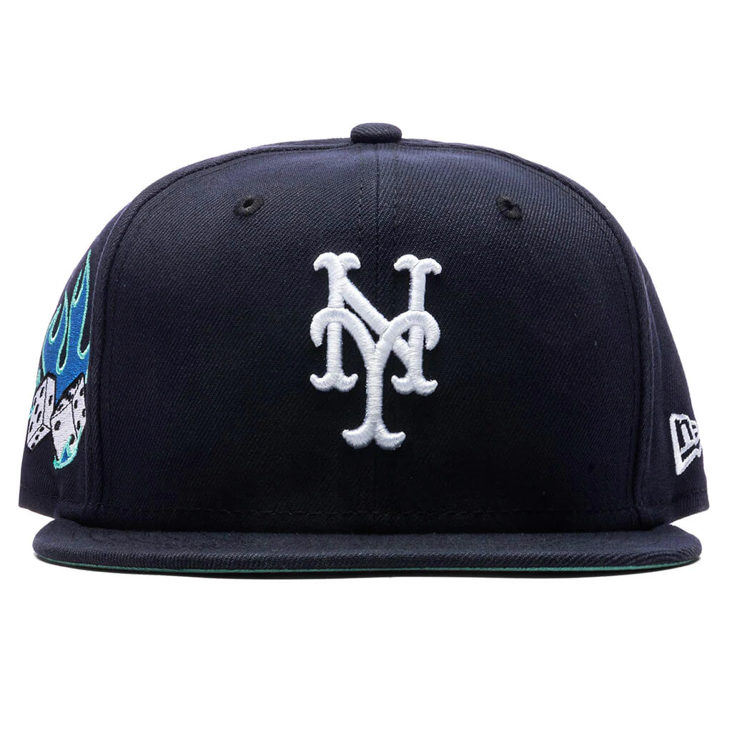 Feature x New Era Flaming Dice 59FIFTY Fitted - New York Mets