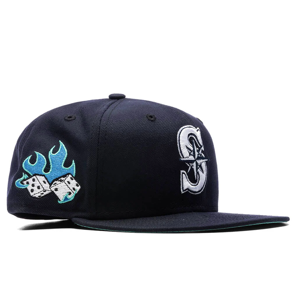 Feature x New Era Flaming Dice 59FIFTY Fitted - Seattle Mariners - Image 5