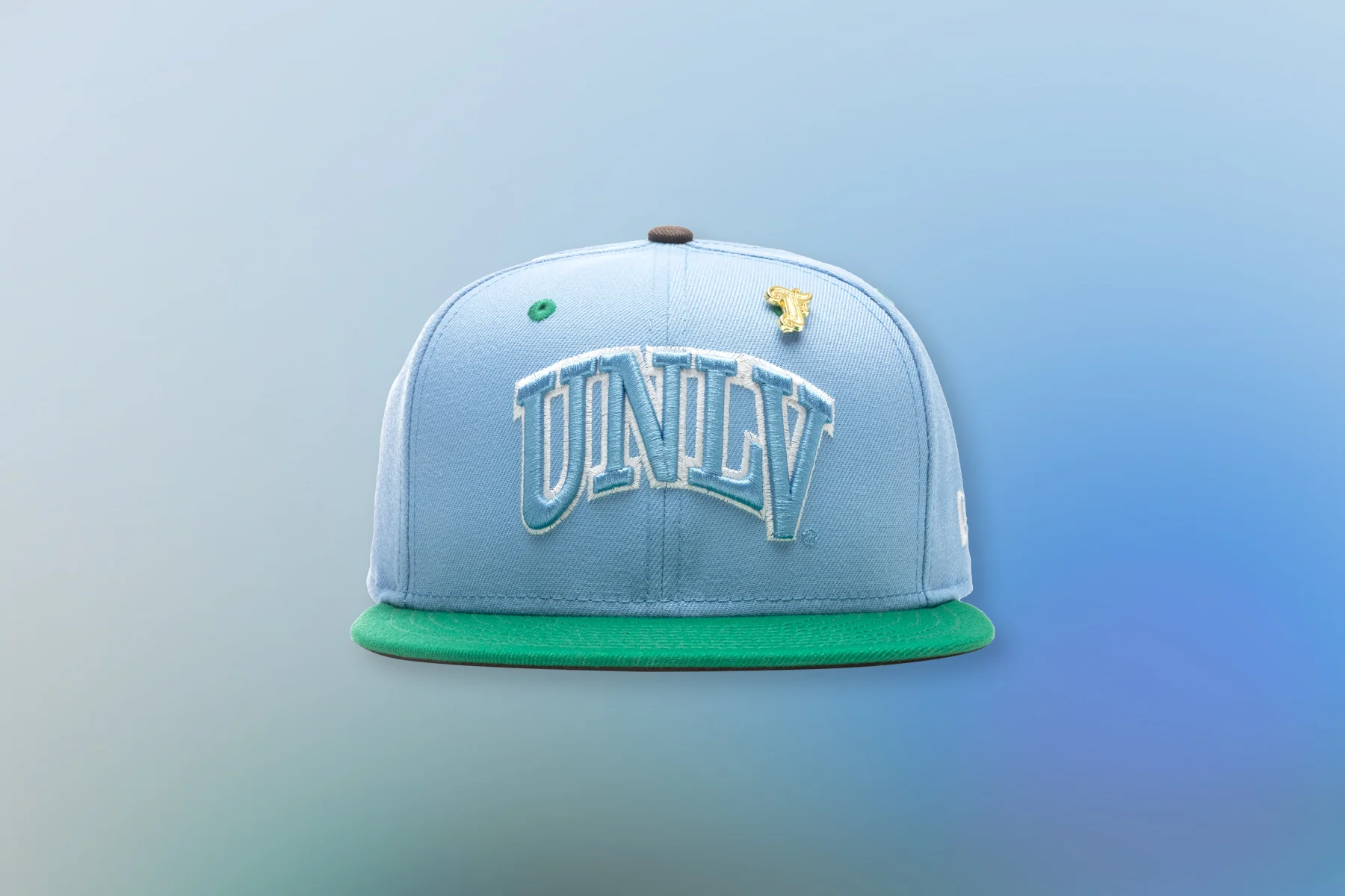 Feature x New Era "Earth" 59FIFTY UNLV Rebels - Birdseye Blue/Kelly Green - Image 5