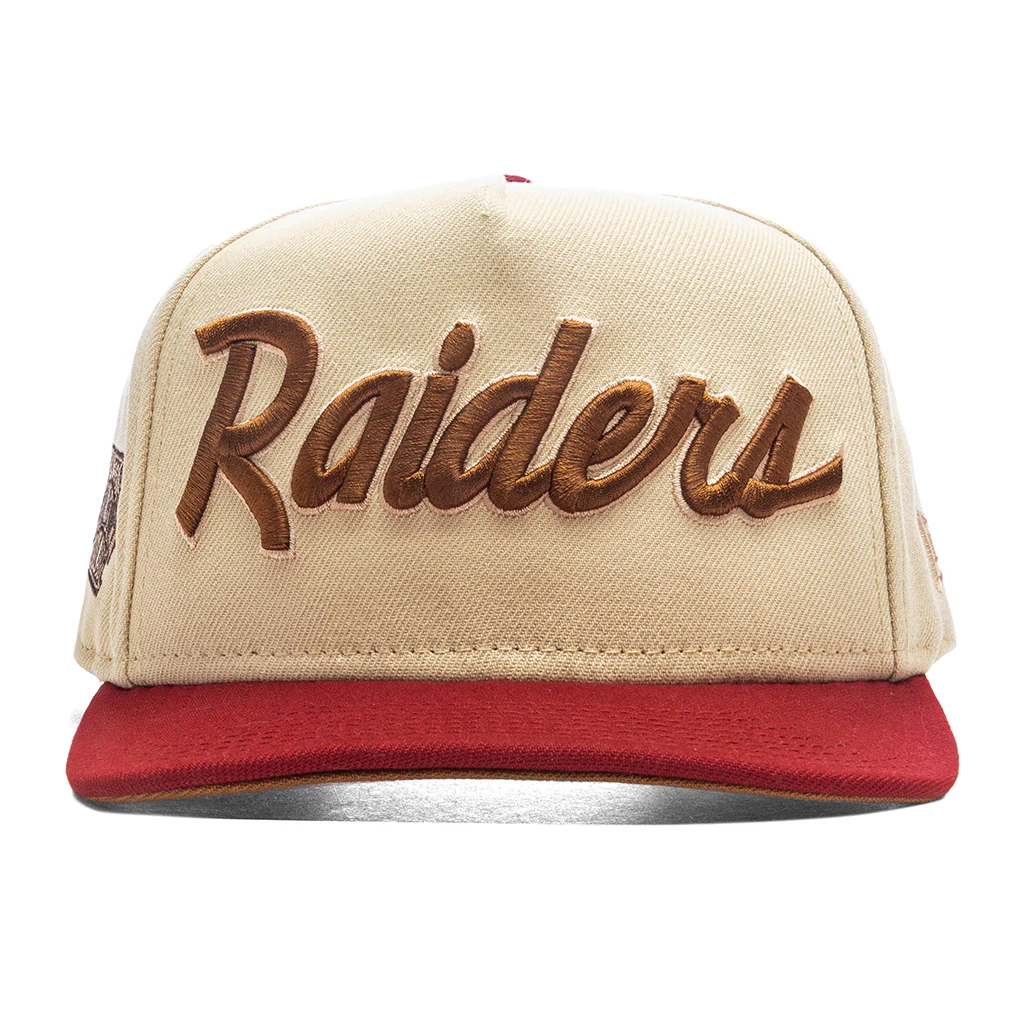 Feature x New Era 9FIFTY A-Frame Snapback Las Vegas Raiders - Vegas Gold/Brick Red
