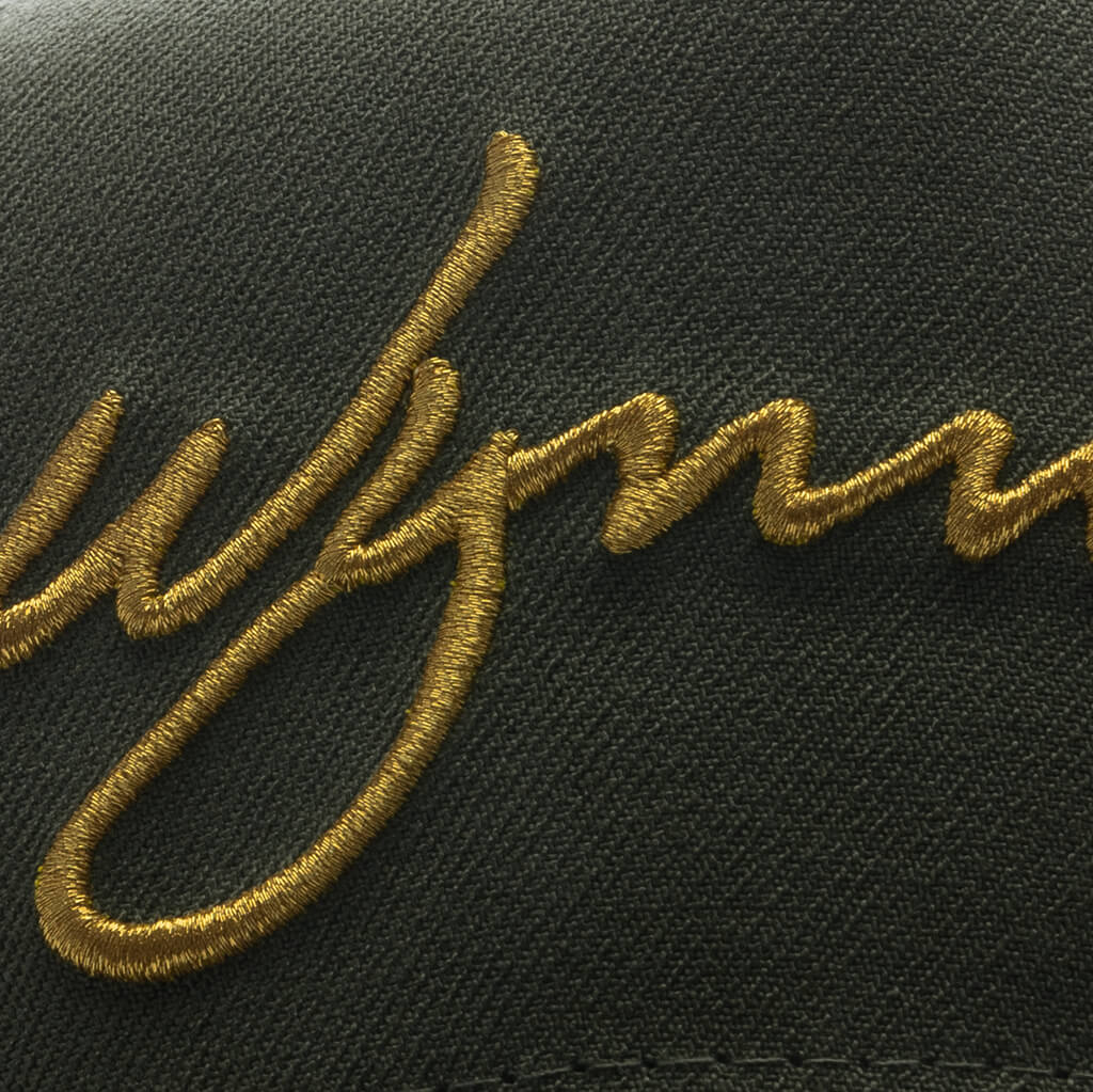 FEATURE x Wynn New Era 9FORTY Plaza A-Frame Snapback - New Olive - Image 2