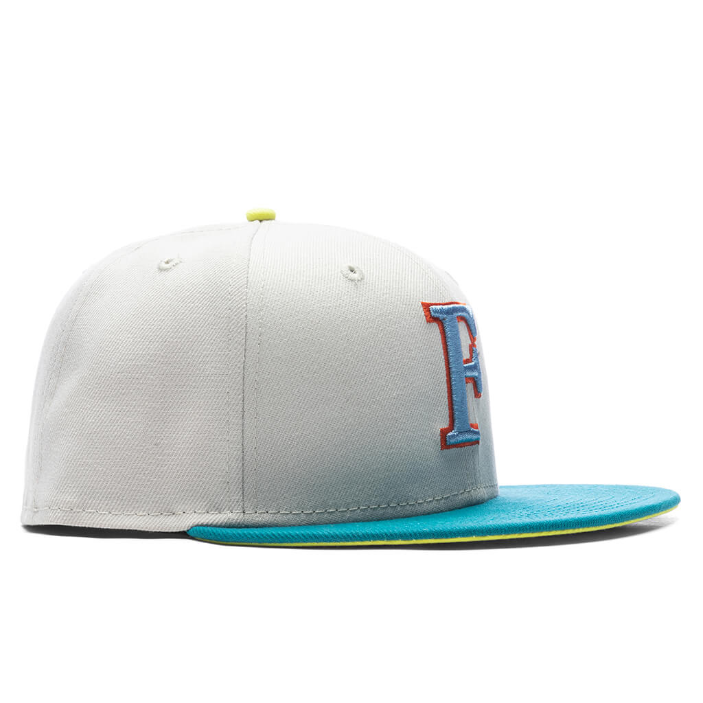 Feature x New Era F Logo Tree Of Life NBA 59FIFTY Fitted - Stone - Image 4