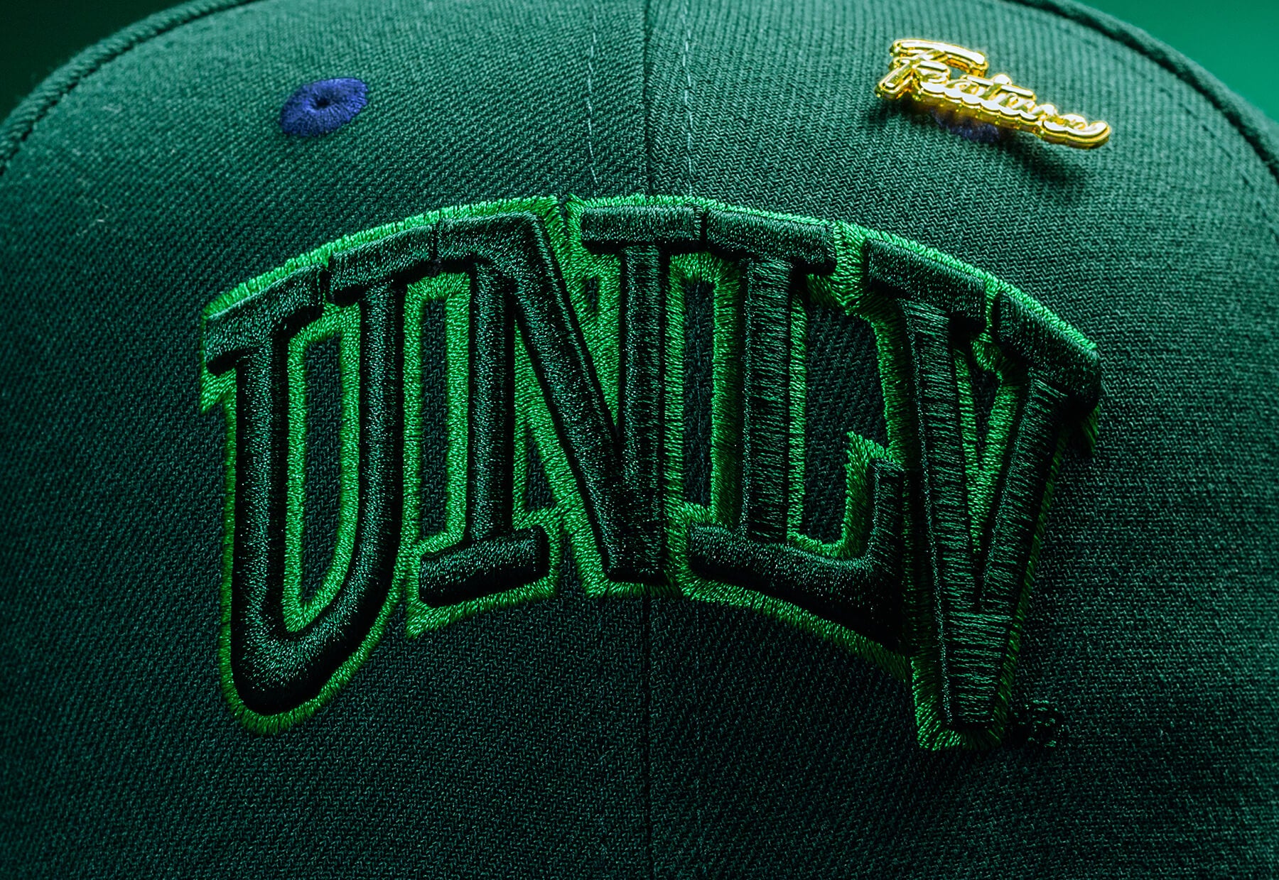 Feature x New Era "Timepiece" UNLV Rebels Fitted - Green/Royal - Image 6