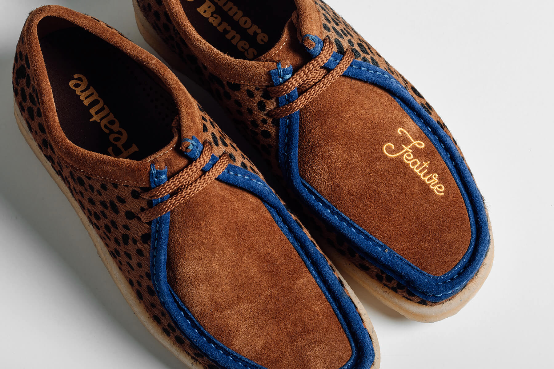 Feature x Padmore & Barnes P204 Original Low Top - Animal/Purple - Image 8