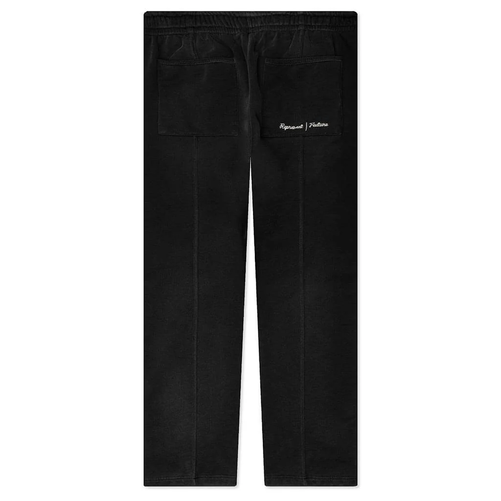 Feature x Represent Step Hem Sweatpants - Stained Black - Image 2