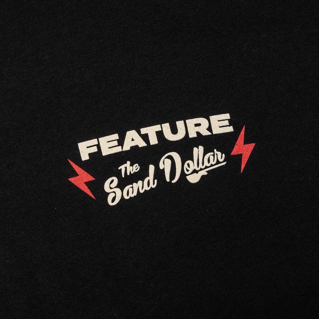 Feature x Sand Dollar Black Cat Tee - Black - Image 4