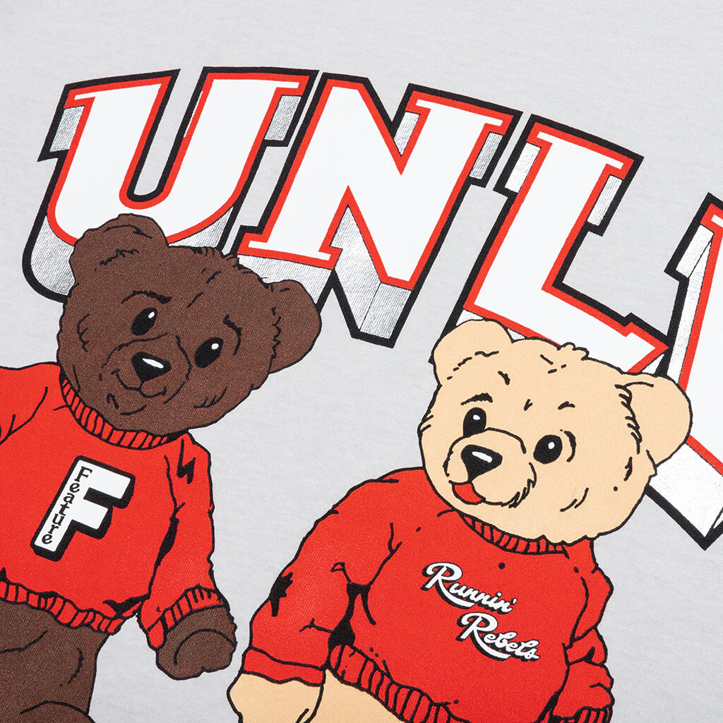 Feature x UNLV Bearly Rebel Tee - Pigment Grey - Image 4