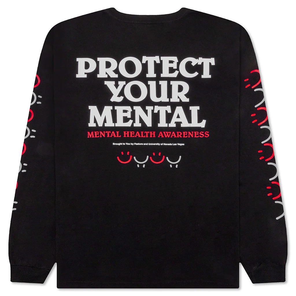 Feature x UNLV Protect Your Rebel L/S Tee - Black - Image 2