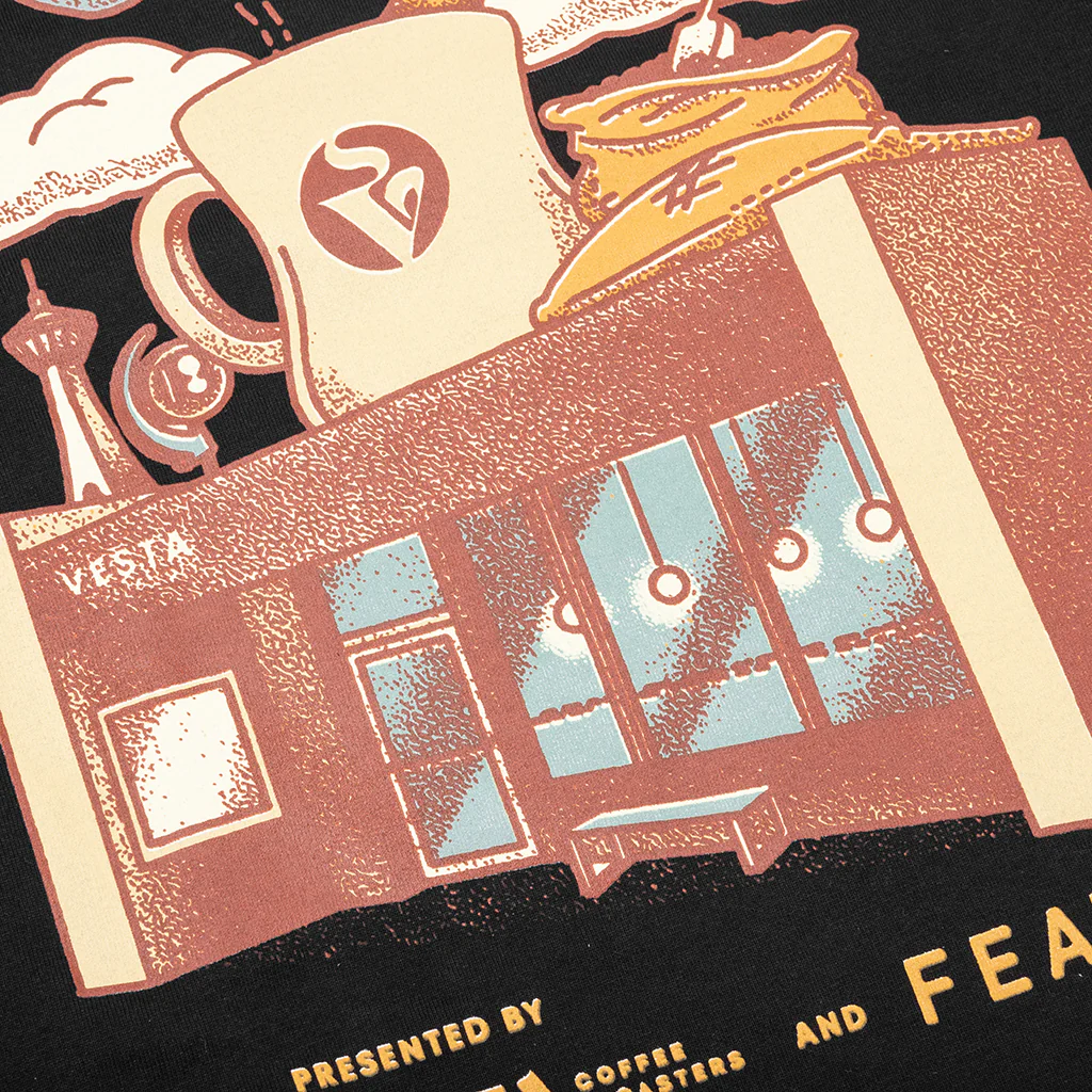 Feature x Vesta Coffee House Tee - Black - Image 6