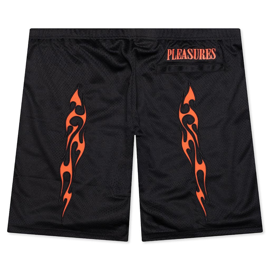 Flame Mesh Shorts - Black - Image 2
