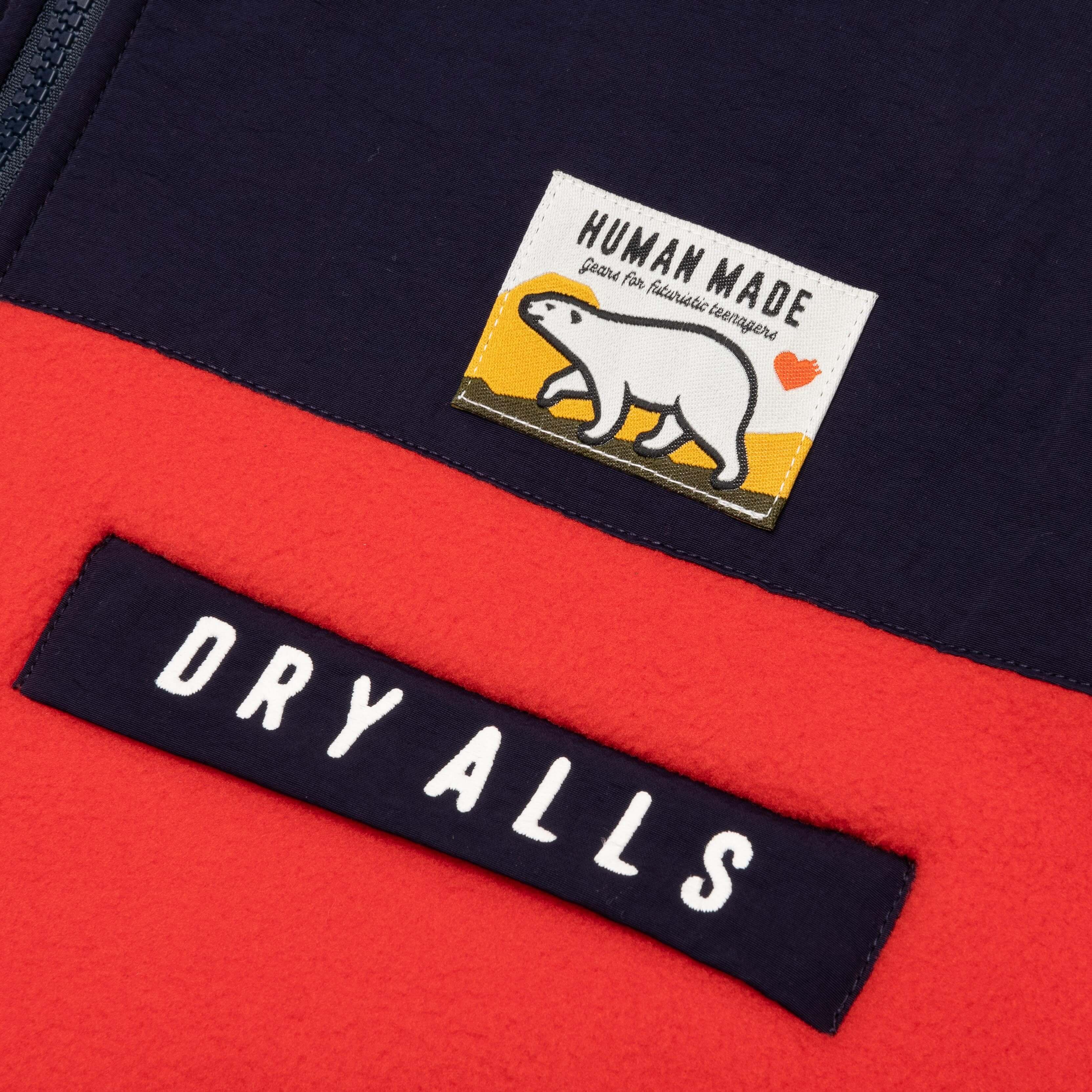 Fleece Half Zip Jacket - Red - Image 3