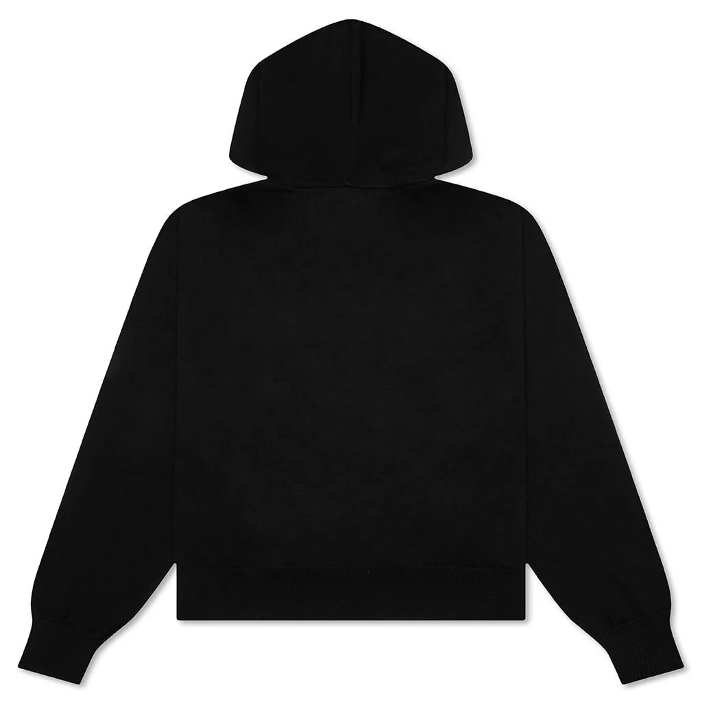 Floral Logo Hoodie - Black - Image 2
