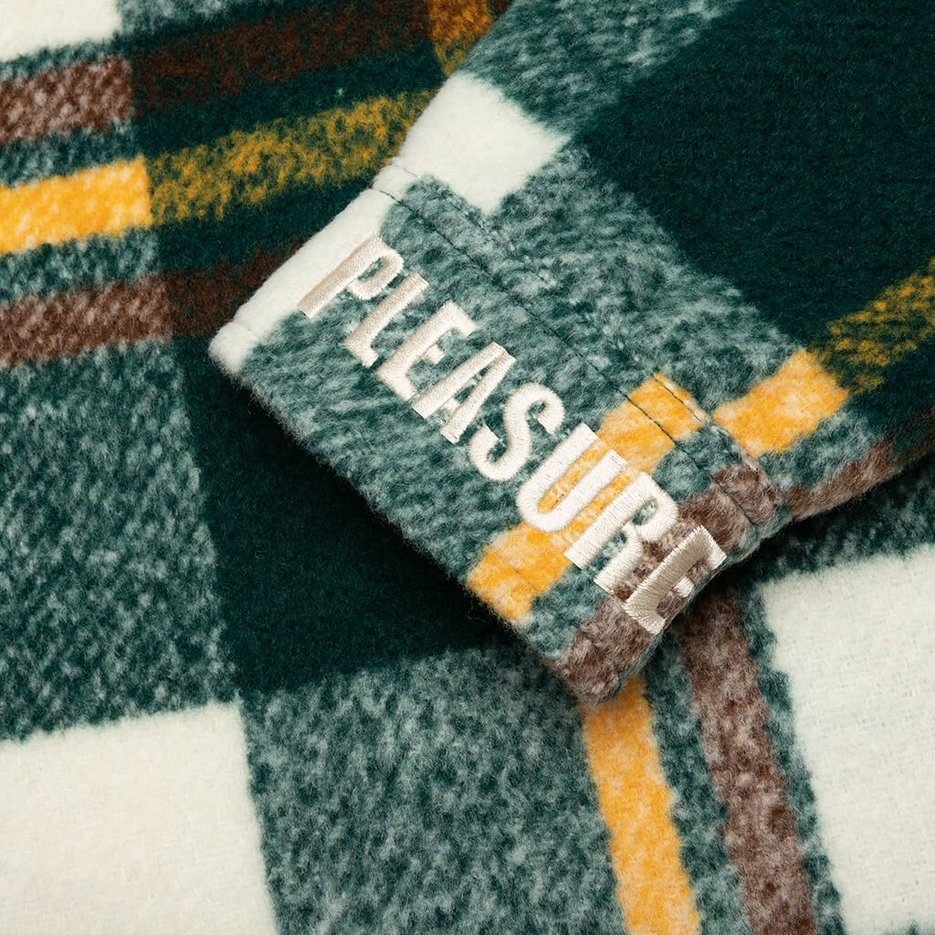 Folklore Plaid Work Jacket - Green - Image 6