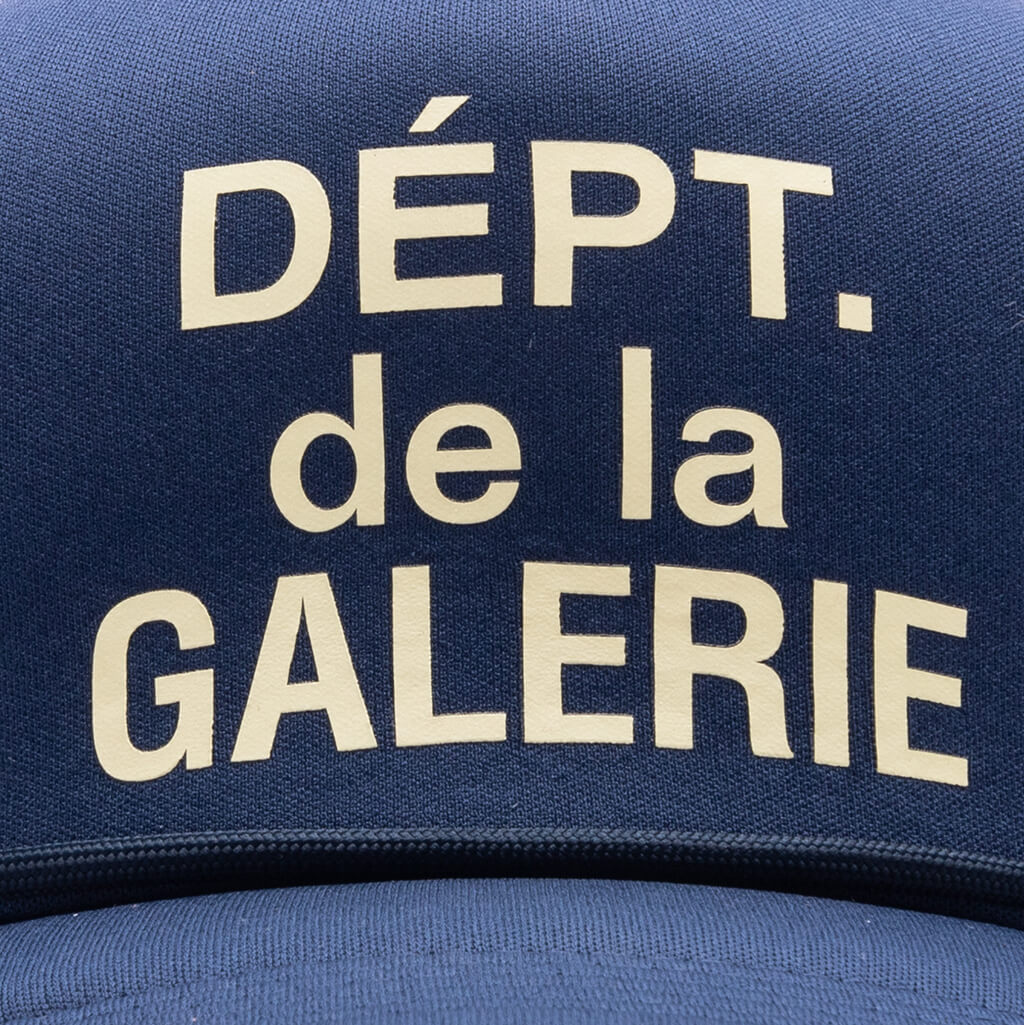 French Logo Trucker Hat - Navy - Image 2
