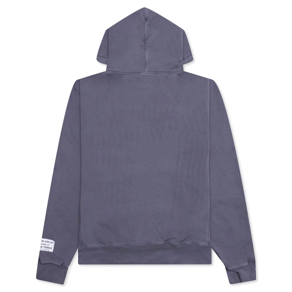 French Logo Vintage Hoodie - Vintage Washed Navy - Image 2