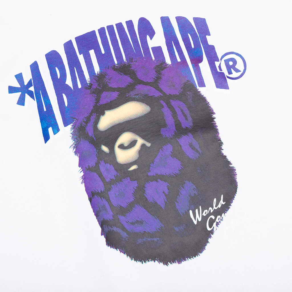 Fur Ape Head Tee - White - Image 3