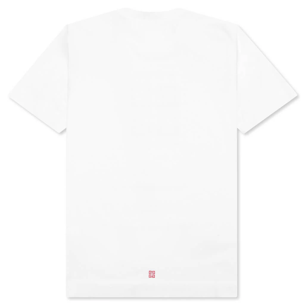 4G Stars T-Shirt - White/Red - Image 2
