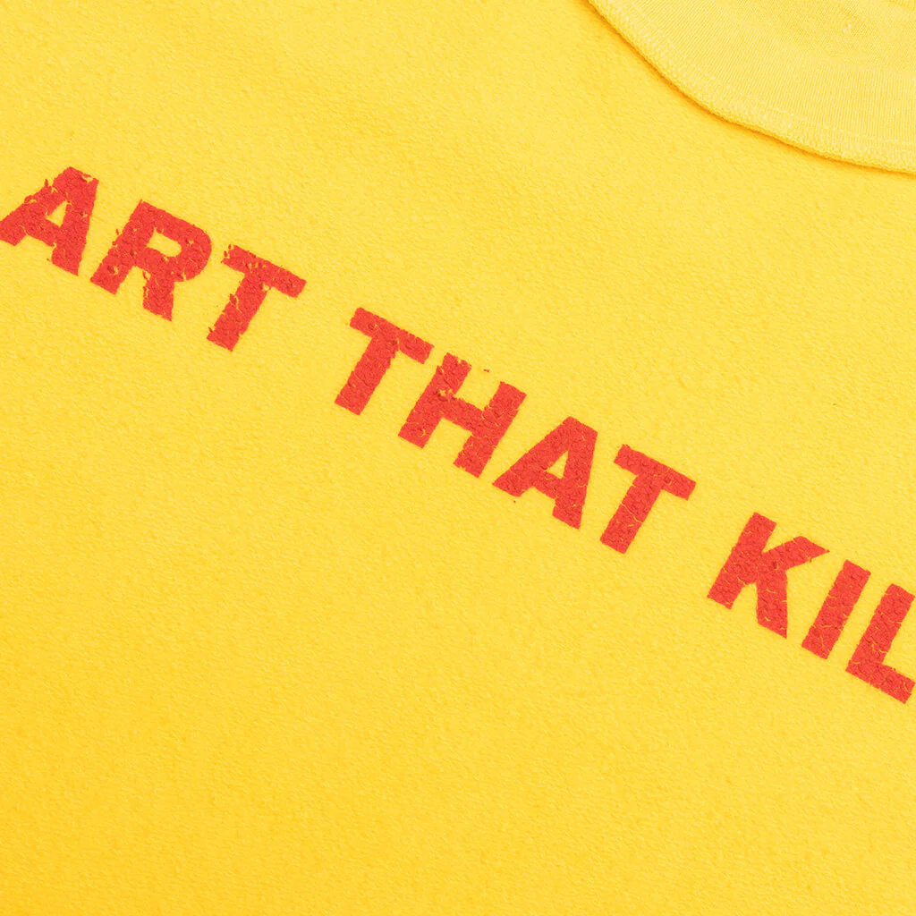 Art That Kills Rev Crewneck - Yellow - Image 6