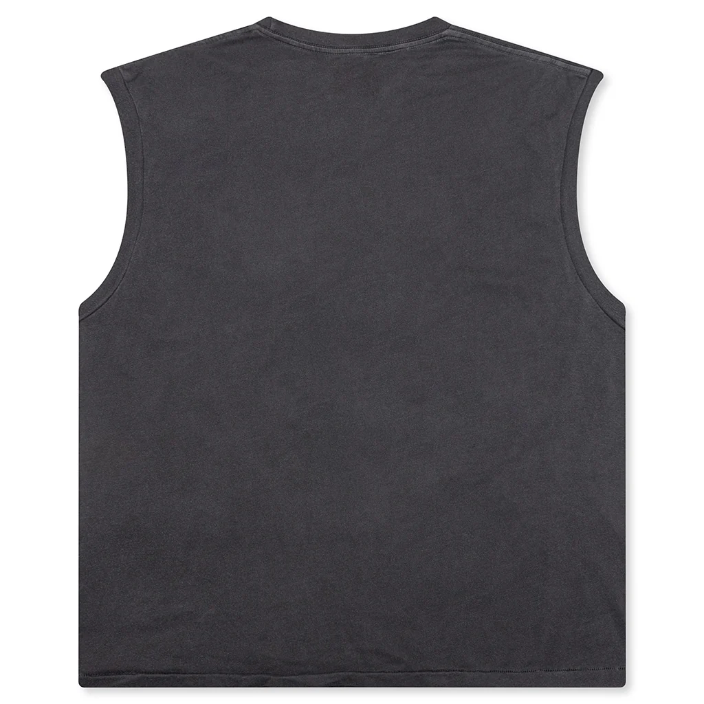 Augi Sleeveless Tee - Vintage Black - Image 2