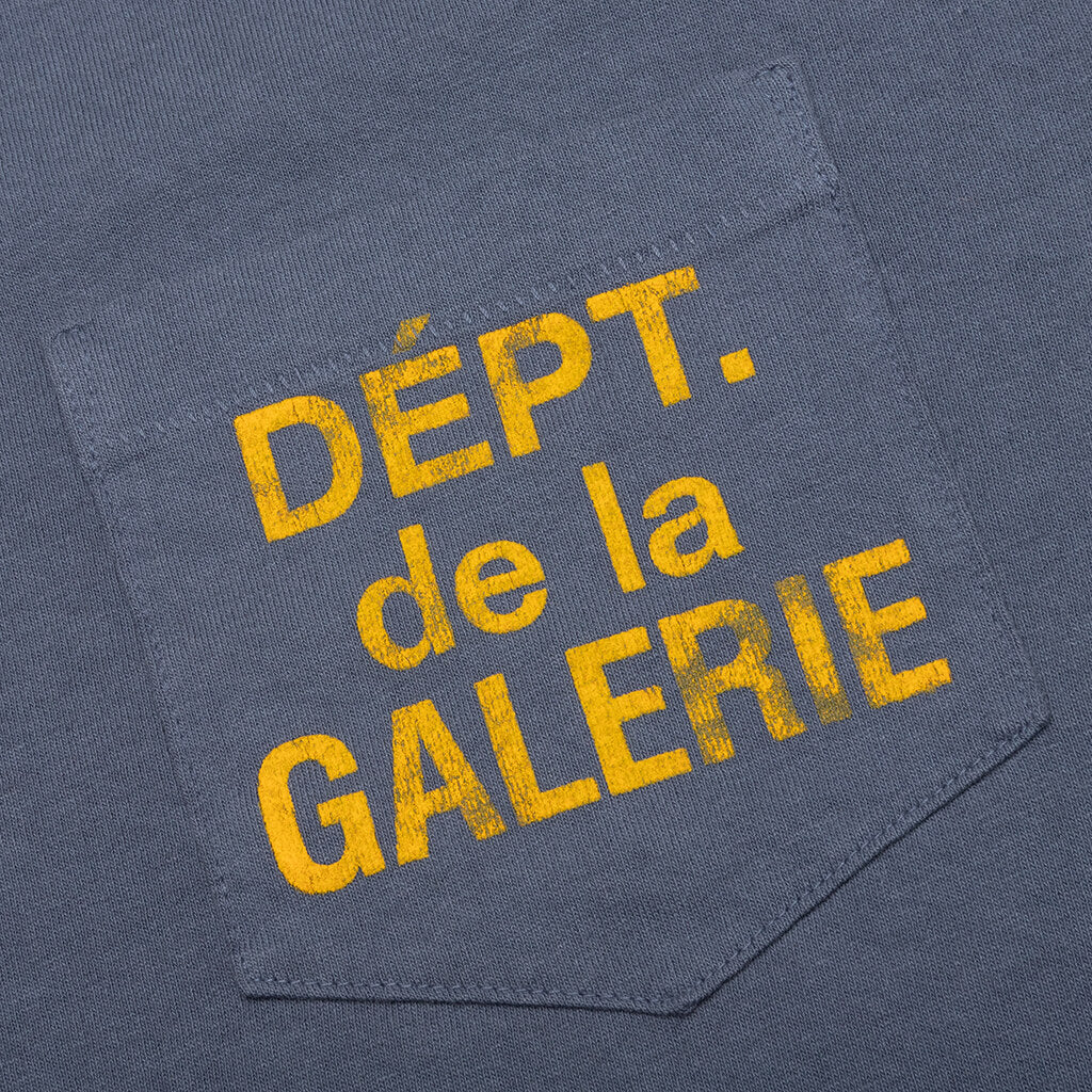 De La Galerie L/S Pocket Tee - Navy - Image 3