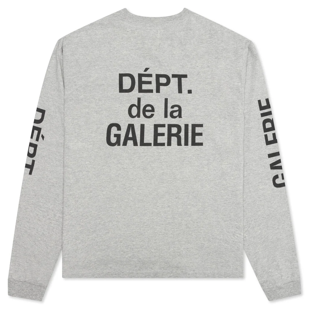 French Collector L/S Tee - Heather Grey - Image 2