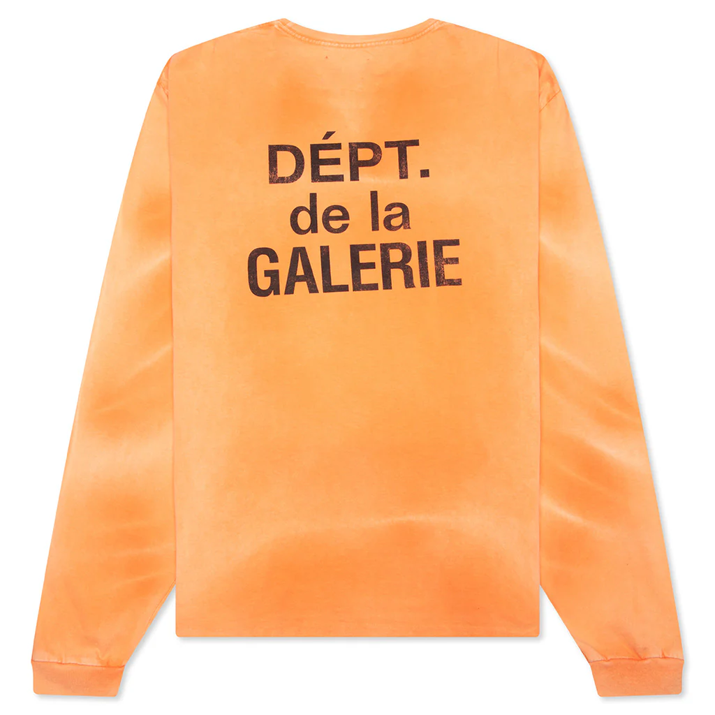 French L/S Tee - Bright Orange - Image 2