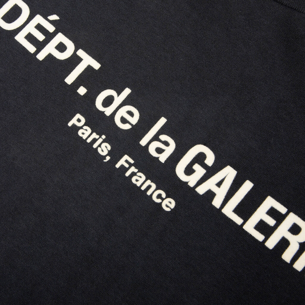 French Logo Lux L/S Tee - Washed Black - Image 3