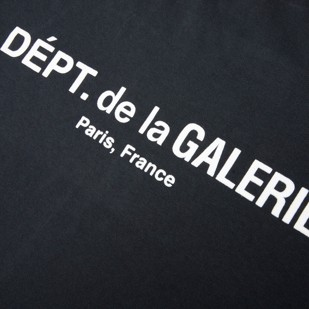 French Logo Lux Tee - Washed Black - Image 3