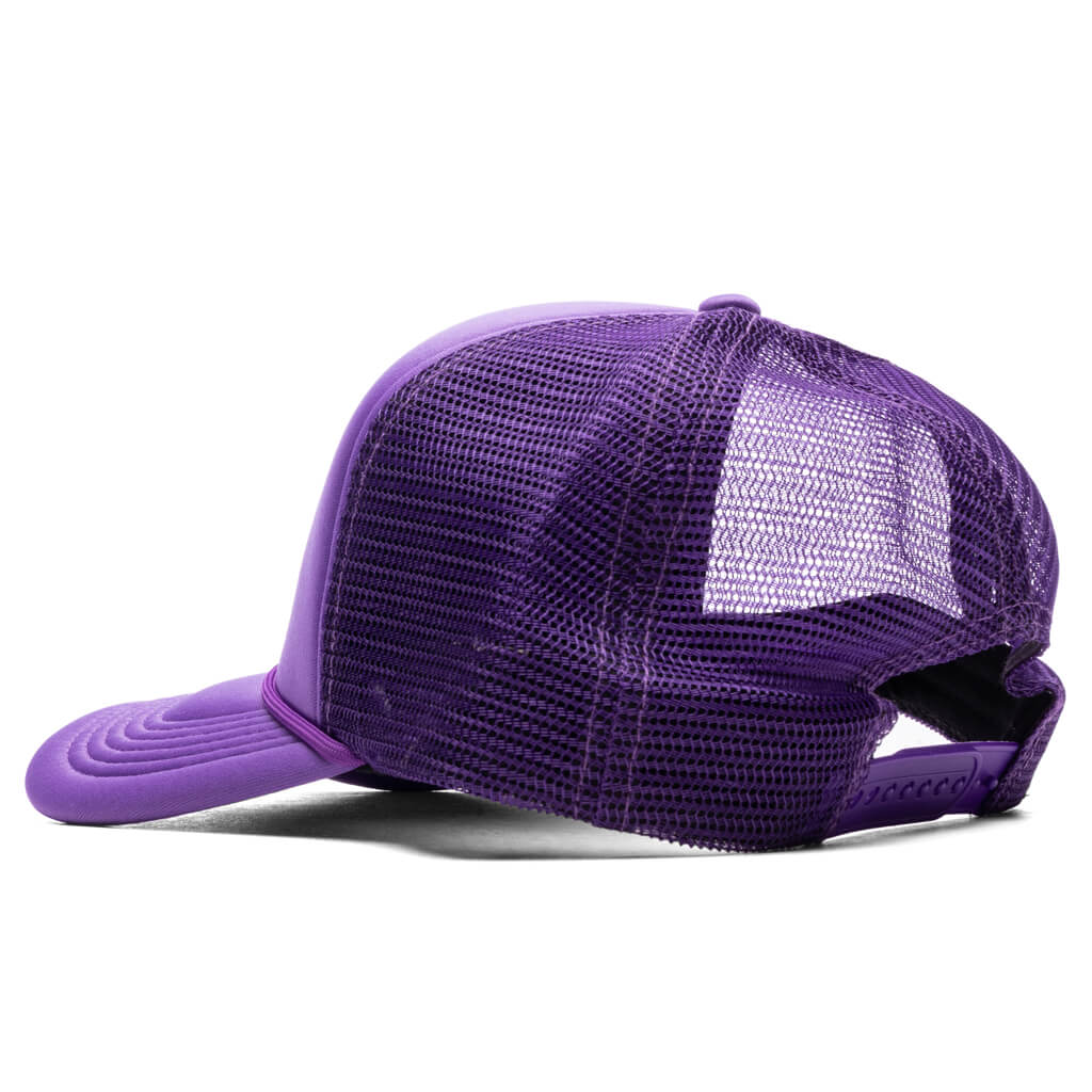 French Logo Trucker Hat - Flo Purple - Image 4