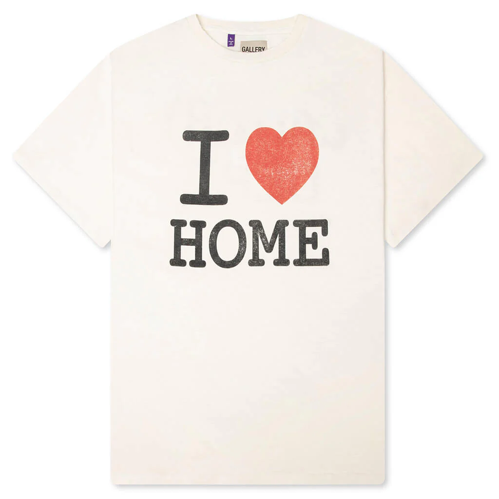 I Love Home Tee - Light Archival White
