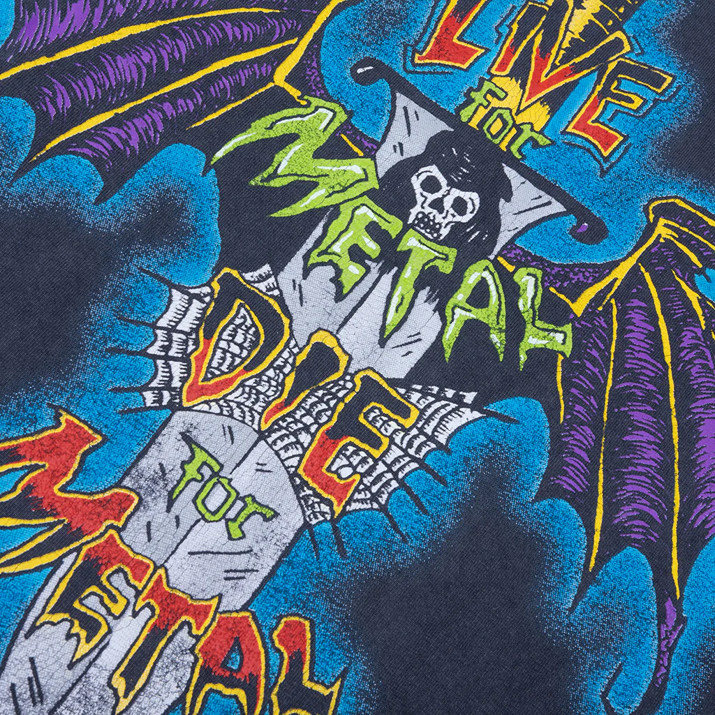Live For Metal Tee - Vintage Black - Image 3