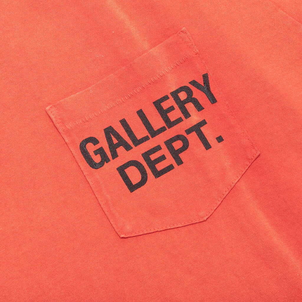 Vintage Logo Painted Tee - Red - Image 4