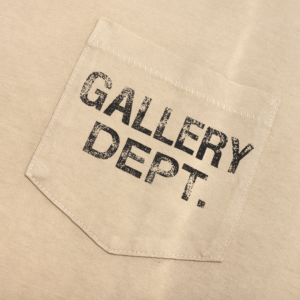 Vintage Logo Painted Tee - Taupe - Image 3