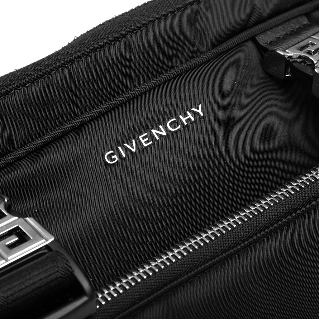 4G Light Double Pouch Messenger Bag - Black - Image 3