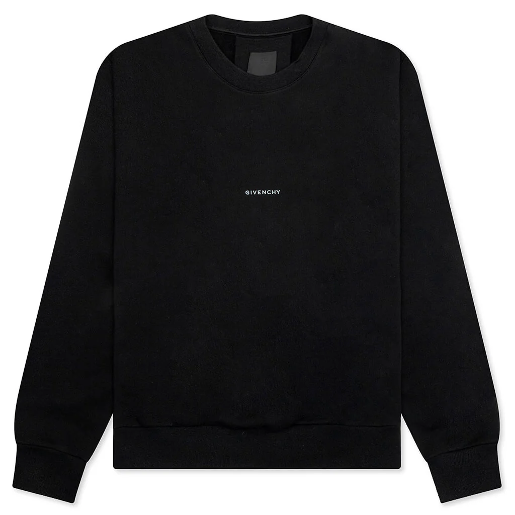 Tarot Print Boxy Fit Long Sleeve T-Shirt - Black
