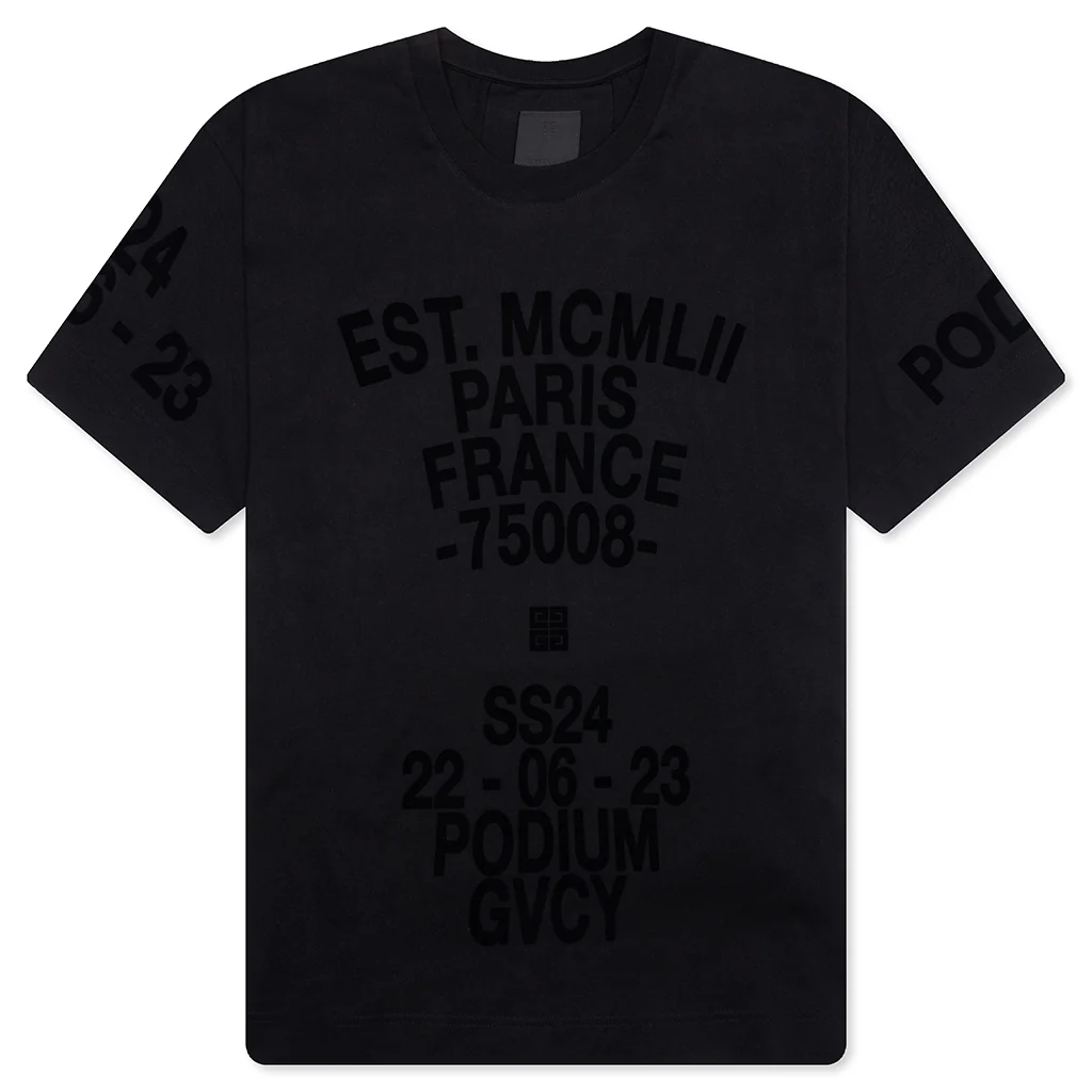 Boxy Fit T-Shirt - Black