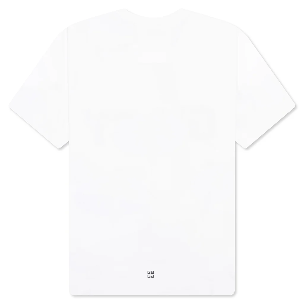 GVCY Floral Printed Crewneck T-Shirt - White - Image 2