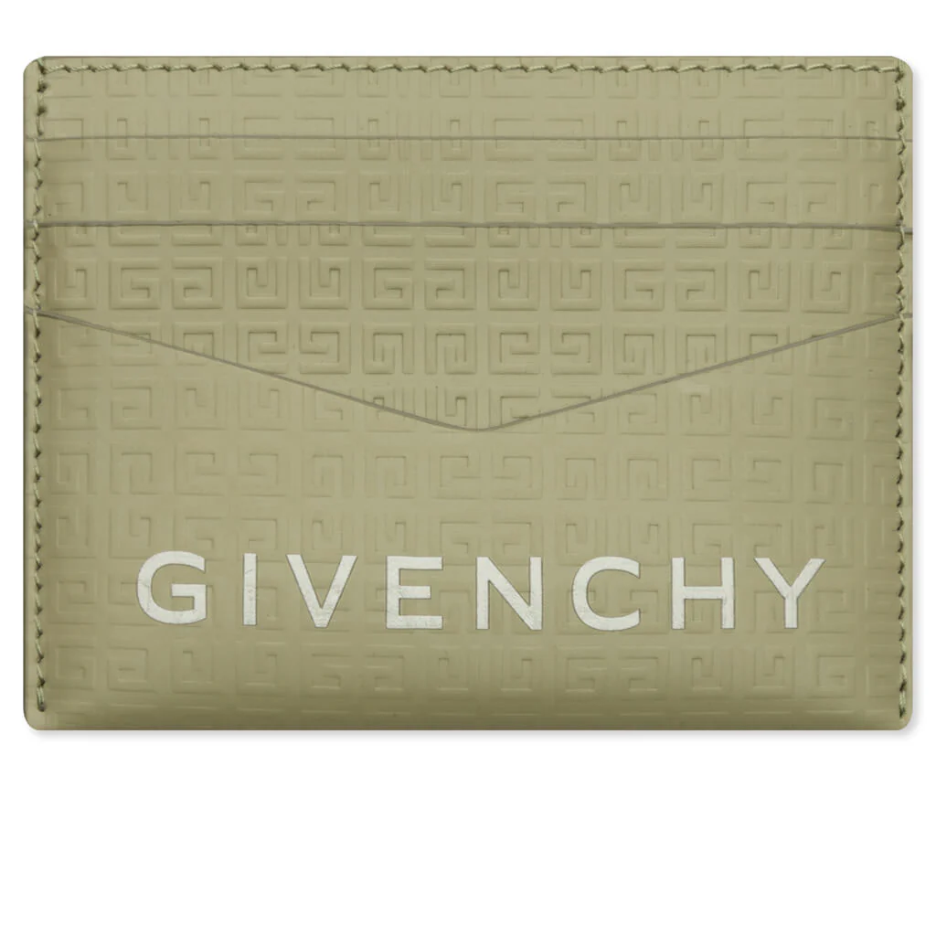 Card Holder in Classic 4G Leather - Khaki
