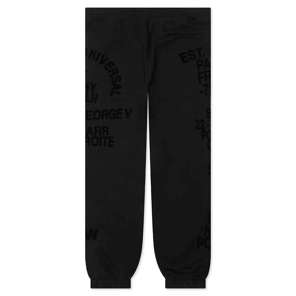 Casual Sweatpant With Elasticated Bottom - Black - Image 2