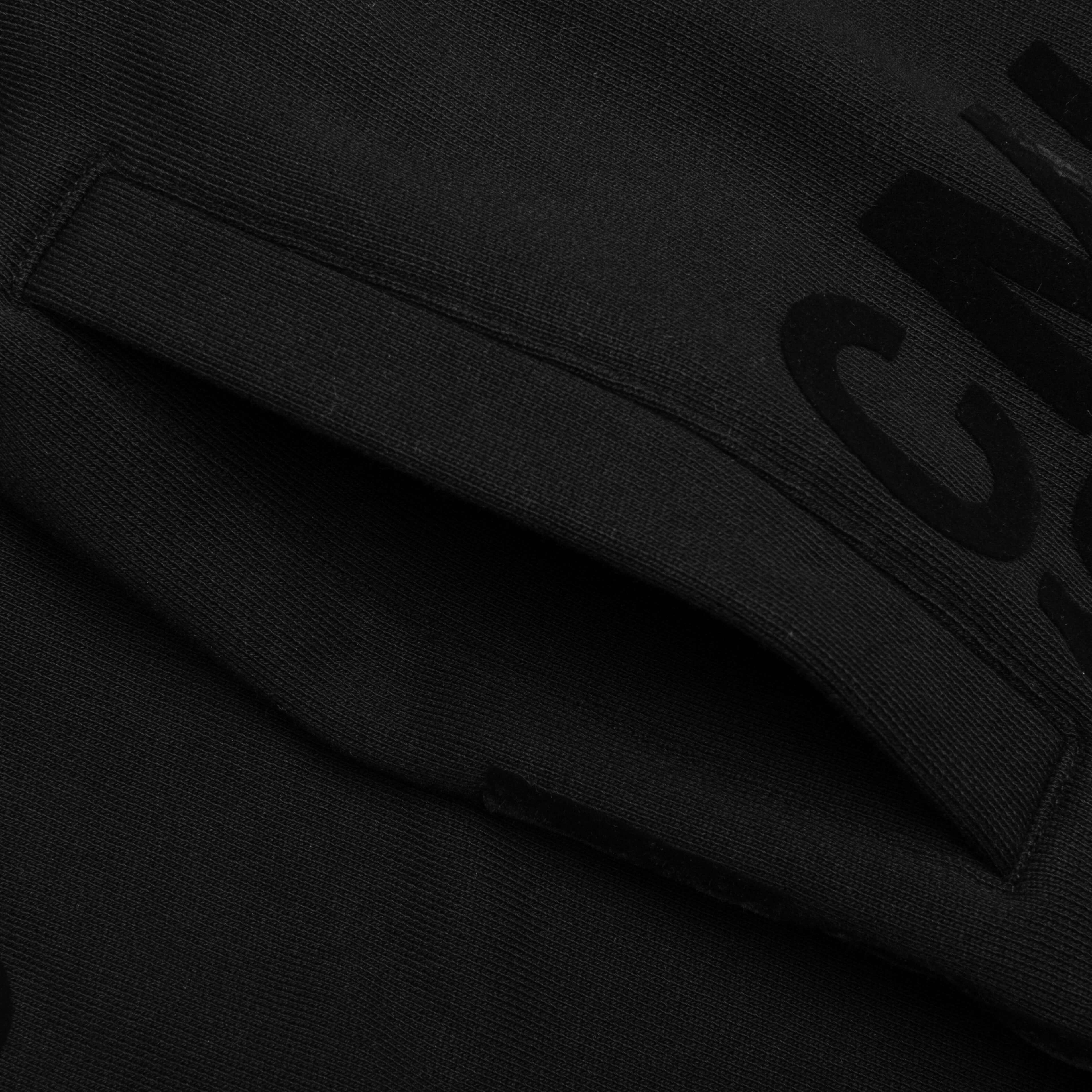 Casual Sweatpant With Elasticated Bottom - Black - Image 3