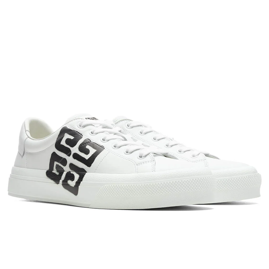City Court Lace-Up Sneaker - White/Black - Image 2