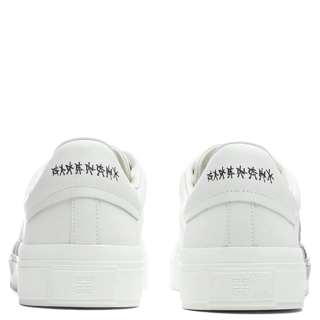 City Court Lace-Up Sneaker - White/Black - Image 4