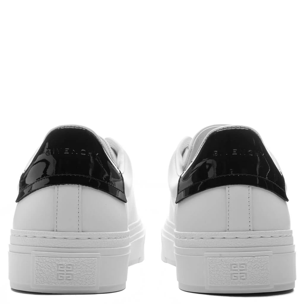 City Sport Sneakers in Leather - White/Black - Image 4