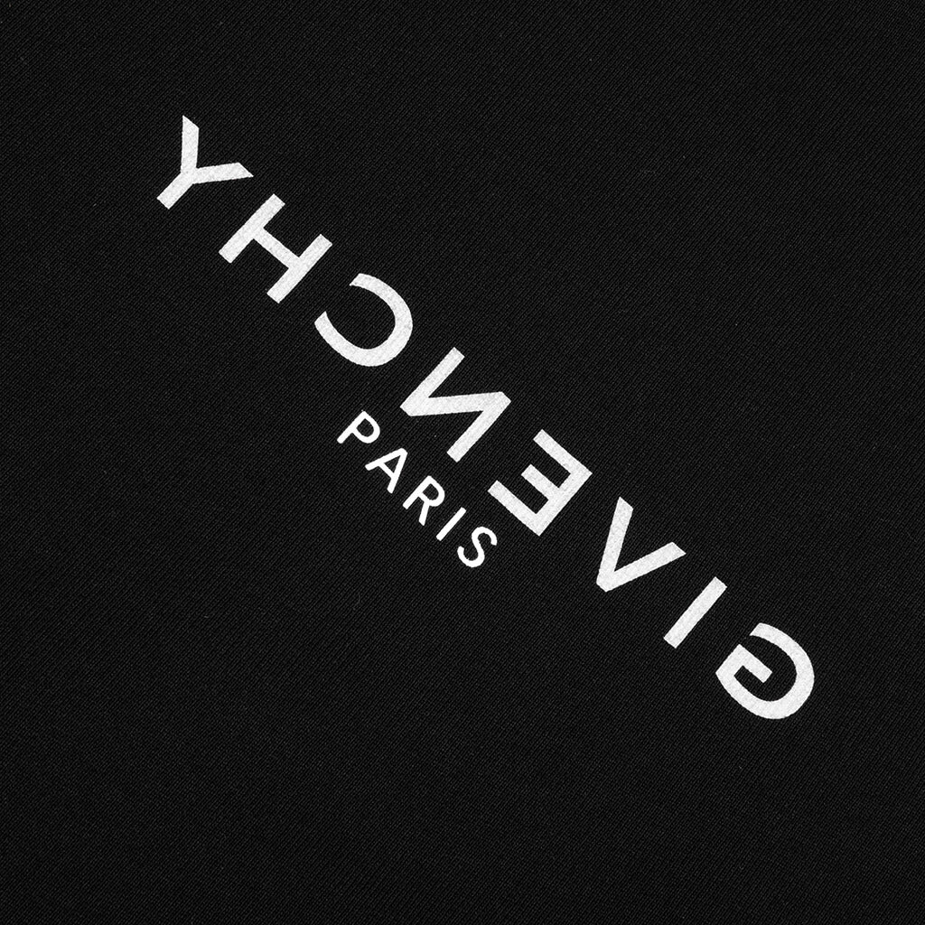 Classic Fit Hoodie w/ Reverse Print - Black - Image 6