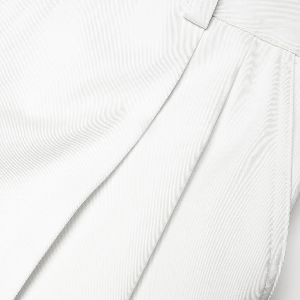 Double Pleat Trousers - Ivory - Image 4