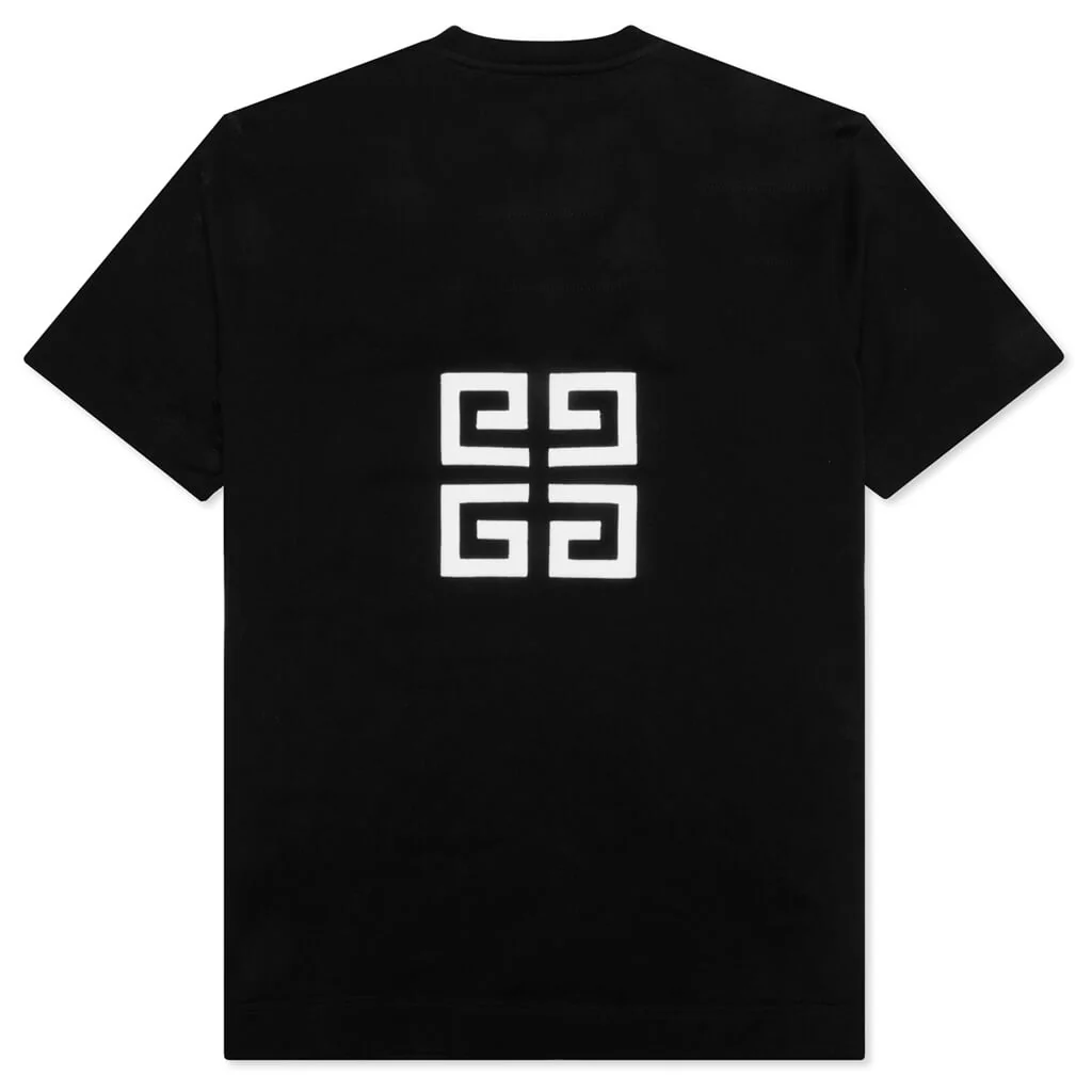 Embroidered Logo Slim Fit T-Shirt - Black - Image 2