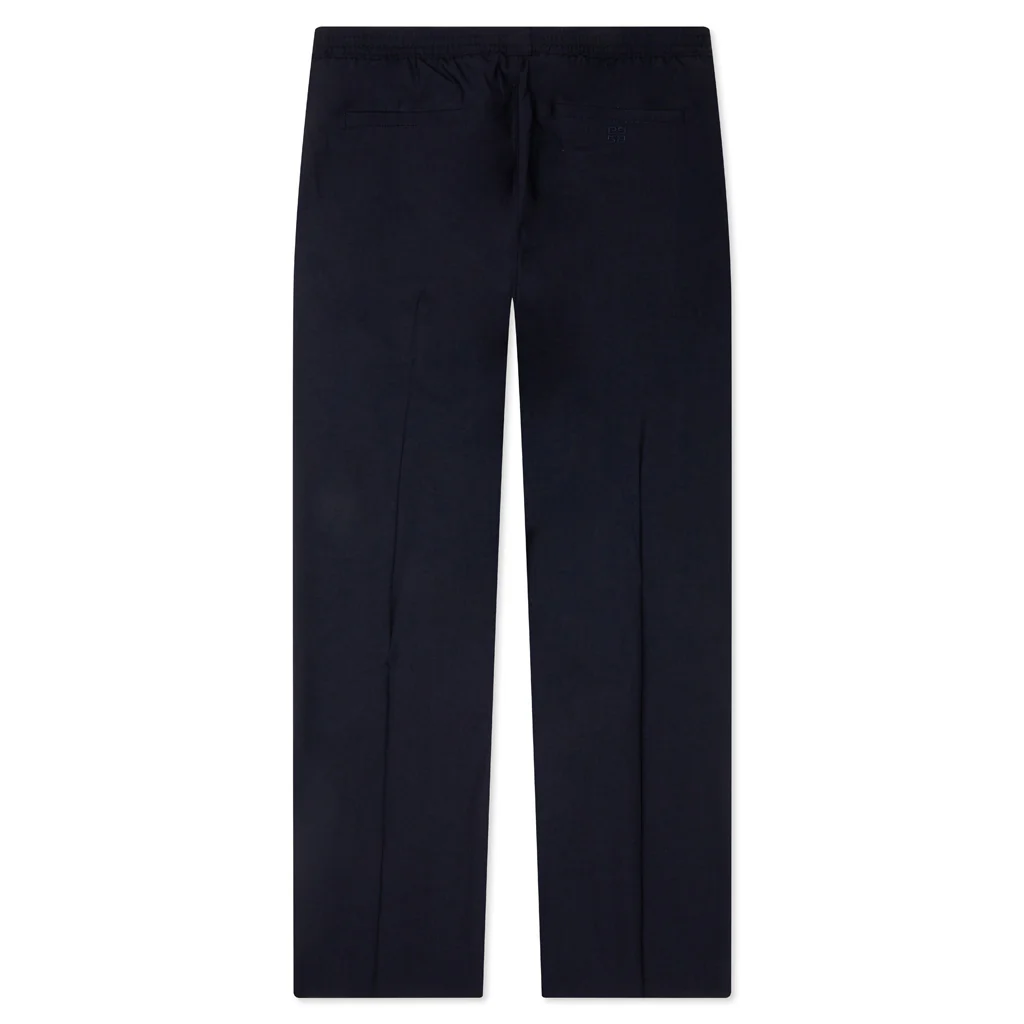 Slim Fit Formal Wool and Mohair Pants - Night Blue - Image 2